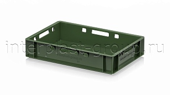 Ящик для мяса и колбасных изделий Е-1 зеленый в Оренбурге Ящик для мяса и колбасных изделий Е-1 зеленый в Оренбурге