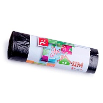 Мешки для мусора 30 л, черные, в рулоне 20 шт., ПНД, 6 мкм, 600х500 мм, Концепция Быта ЭкоДом, 601348 в Оренбурге