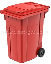 Мусорный контейнер 360 л красный 360 красный в Оренбурге