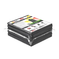 Мешки для мусора 160 л, серые, в пачке 10 шт., ПВД, 40 мкм, 900х1100 мм, i-Bag в Оренбурге