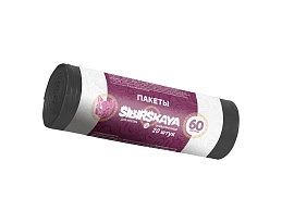 Мешки для мусора 50 л, черные, в рулоне 20 шт., ПНД, 10 мкм, 700х600 мм, SIBIRSKAYA, 101-006 S в Оренбурге