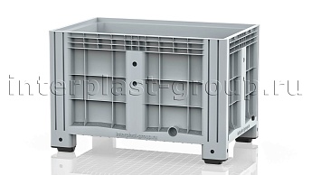 Контейнер iBox сплошной на ножках с пробкой 1 дюйм серый в Оренбурге Контейнер iBox сплошной на ножках с пробкой 1 дюйм серый в Оренбурге