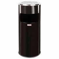 Урна с пепельницей 27 л, нержавеющая сталь, черная, LAIMA PROFESSIONAL в Оренбурге Урна с пепельницей 27 л, нержавеющая сталь, черная, LAIMA PROFESSIONAL в Оренбурге