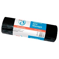 Мешки для мусора 240 л, черные, в рулоне 10 шт., ПВД 30 мкм, 1400х1120 мм, PACLAN Professional, 606336 в Оренбурге