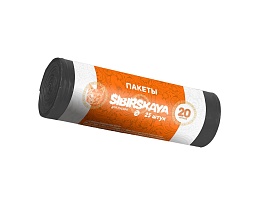 Мешки для мусора 20 л, черные, в рулоне 25 шт., ПНД, 6 мкм, 420х450 мм, SIBIRSKAYA, 101-001 S в Оренбурге