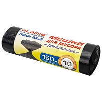 Мешки для мусора 160 л, черные, в рулоне 10 шт., ПВД, 30 мкм, 1200х900 мм, LAIMA ULTRA, 607694 в Оренбурге Мешки для мусора 160 л, черные, в рулоне 10 шт., ПВД, 30 мкм, 1200х900 мм, LAIMA ULTRA, 607694 в Оренбурге