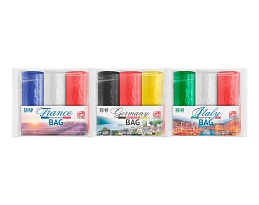 Мешки для мусора 30 л, ассорти, в рулоне 20 шт., ПНД, 9 мкм, 600х500 мм, GRIFON Триколор, 101-024 в Оренбурге