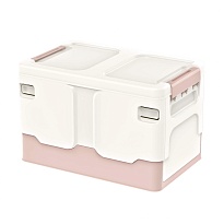 Ящик пластиковый складной белый, дно розовое, 370х240х240 мм в Оренбурге Ящик пластиковый складной белый, дно розовое, 370х240х240 мм в Оренбурге