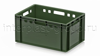 Ящик для мяса и колбасных изделий Е-3 зеленый в Оренбурге Ящик для мяса и колбасных изделий Е-3 зеленый в Оренбурге