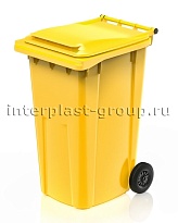 Контейнер для мусора 240 л желтый облегченный 240 желтый в Оренбурге