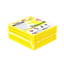 Мешки для мусора 160 л, желтые, в пачке 10 шт., ПВД, 40 мкм, 900х1100 мм, i-Bag в Оренбурге