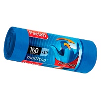 Мешки для мусора 160 л, с ушками, синие, в рулоне 10 шт., ПВД, 30 мкм, 1250х900 мм, PACLAN Multitop, 604064 в Оренбурге Мешки для мусора 160 л, с ушками, синие, в рулоне 10 шт., ПВД, 30 мкм, 1250х900 мм, PACLAN Multitop, 604064 в Оренбурге