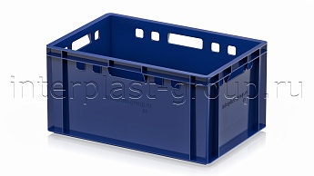 Ящик для мяса и колбасных изделий Е-3 темно-синий в Оренбурге Ящик для мяса и колбасных изделий Е-3 темно-синий в Оренбурге