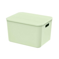 Ящик пластиковый вкладываемый светло-зеленый 410х305х245 мм в Оренбурге Ящик пластиковый вкладываемый светло-зеленый 410х305х245 мм в Оренбурге