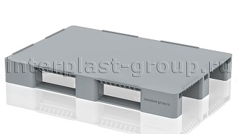 Поддон пластиковый сплошной с бортиками серый в Оренбурге Поддон пластиковый сплошной с бортиками серый в Оренбурге