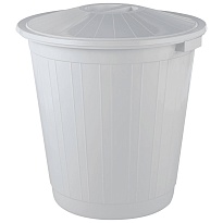 Мусорный бак с крышкой 50 л серый 50 серый в Оренбурге