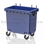 Мусорный контейнер 770 л синий без крышки