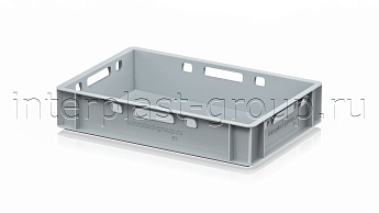Ящик для мяса и колбасных изделий Е-1 серый в Оренбурге Ящик для мяса и колбасных изделий Е-1 серый в Оренбурге