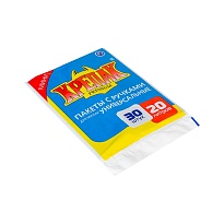 Мешки для мусора 20 л, с ручками, черные, в пачке 20 шт., ПНД, 10 мкм, 550х440 мм, Крепак, 4607075710023 в Оренбурге